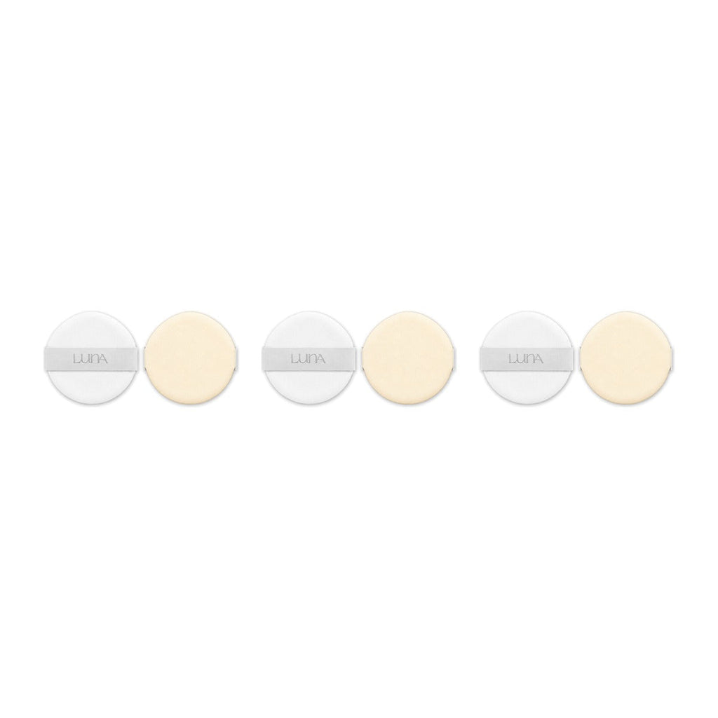LUNA Blur Cover Cushion Puff single – 3 pack