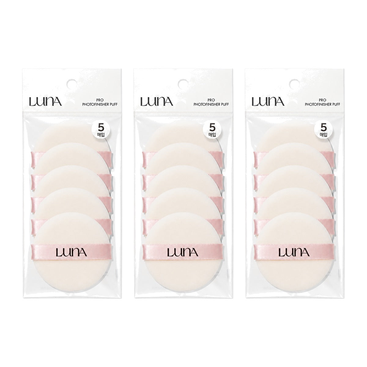LUNA Pro Photofinisher Puff 5 pcs pack – 3 pack