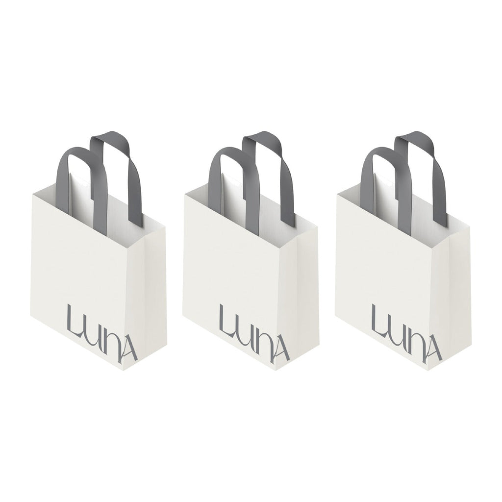 LUNA Small Gift Bag with logo – 3 pack