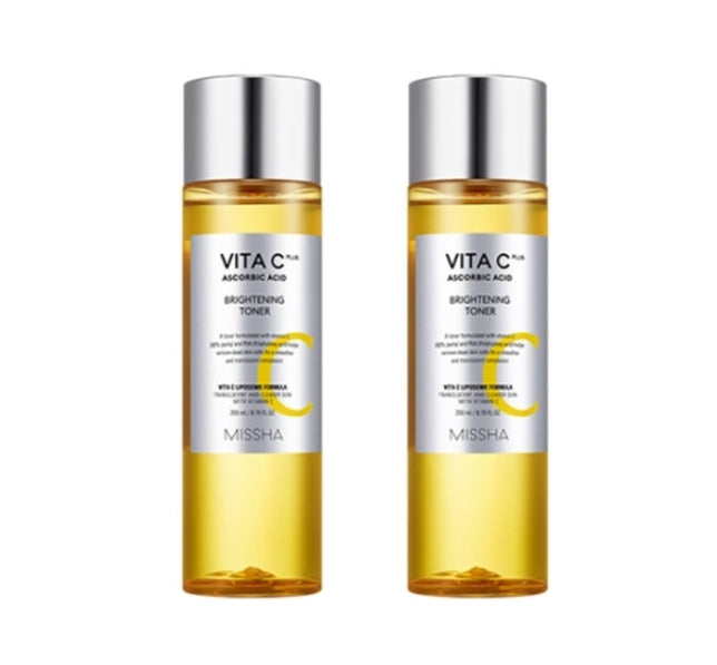 2 x MISSHA Vita C Plus Brightening Toner 200ml from Korea