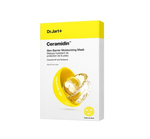 5 x Dr.Jart+ Ceramidin Skin Barrier Moisturizing Mask from Korea