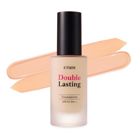 ETUDE Double Lasting Foundation, SPF35 PA++, 12 Colours from Korea