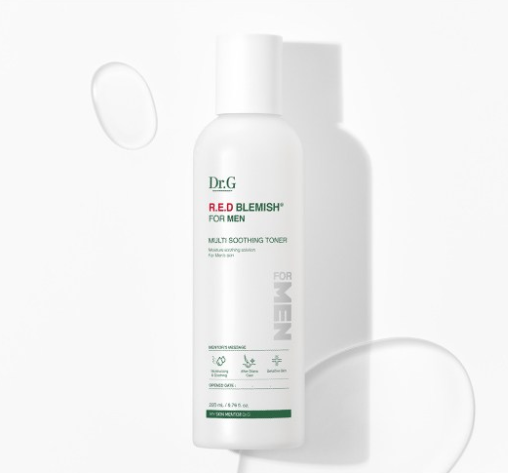 2 x [MEN] Dr.G Red Blemish for Men Multi Soothing Toner 200ml from Korea by Dr.G
