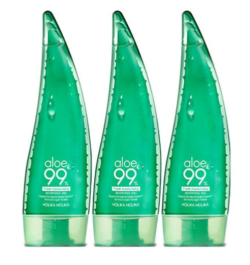 3 x Holika Holika Aloe 99% Soothing Gel 250ml