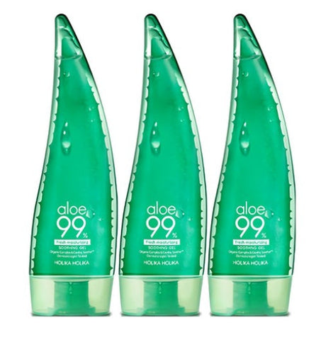 3 x Holika Holika Aloe 99% Soothing Gel 250ml