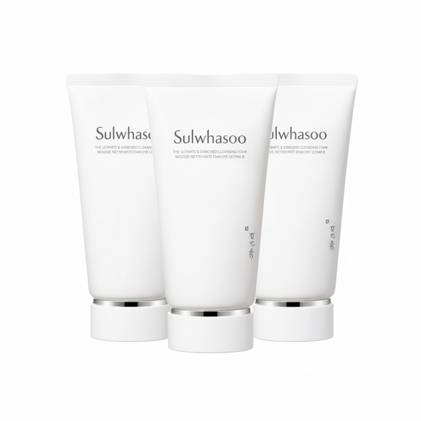 3 x Sulwhasoo The Ultimate S Enriched Cleansing Foam 150g + Samples(2 Items) from Korea
