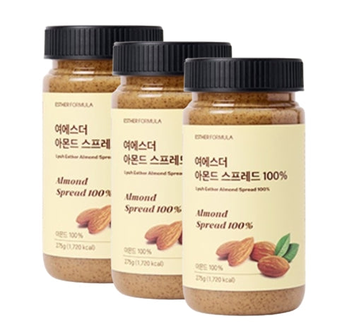 3 x ESTHER FORMULA Almond Spread 100% 275g from Korea