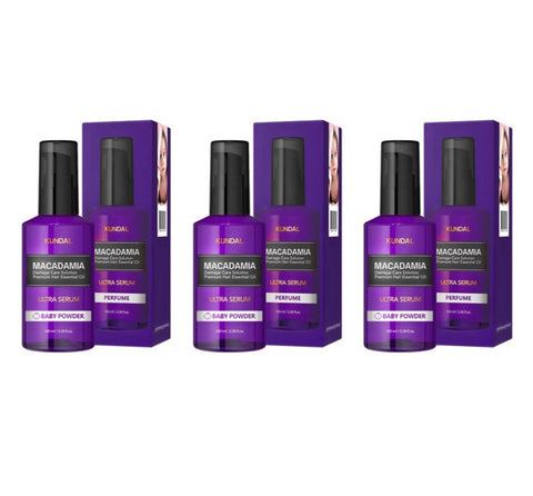 3 x KUNDAL Ultra Serum Hair Essence Baby Powder 100ml