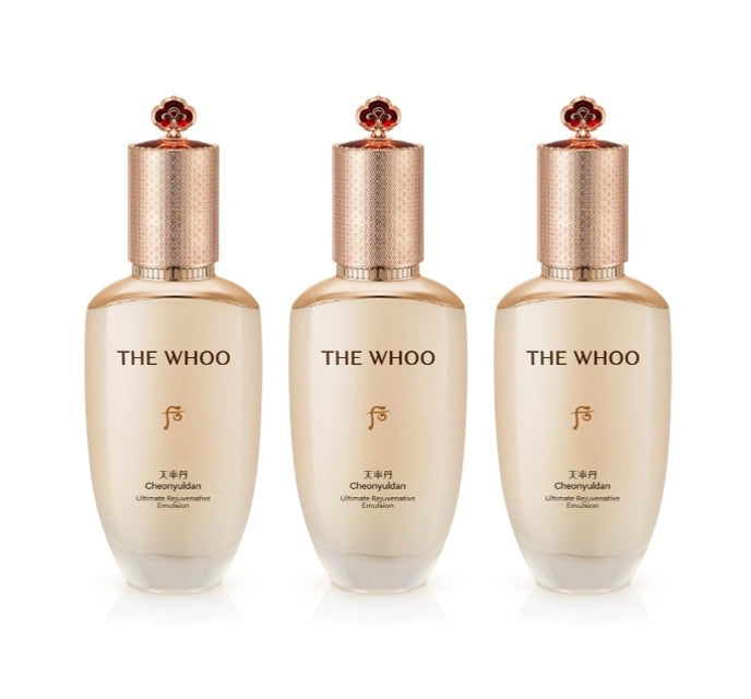 3 x The History of Whoo Cheonyuldan Hwayul Ultimate Rejuvenating Emulsion 110ml from Korea