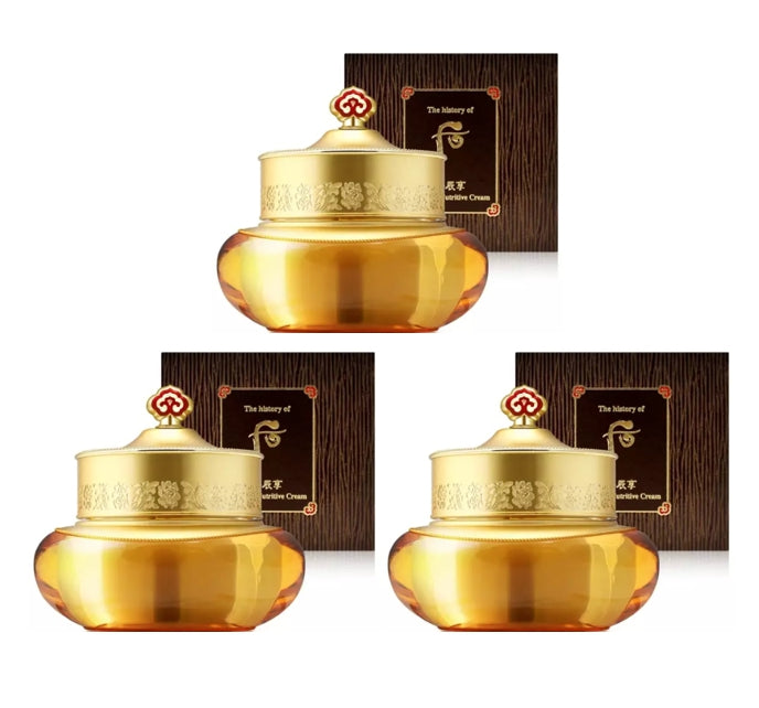 3 x The History of Whoo Gongjinhyang Qi&Jin Cream Anti-Agng Lifting 50ml from Korea