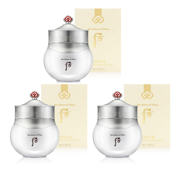 3 x The History of Whoo Gongjinhyang:Seol Radiant White Moisture Cream 60ml from Korea