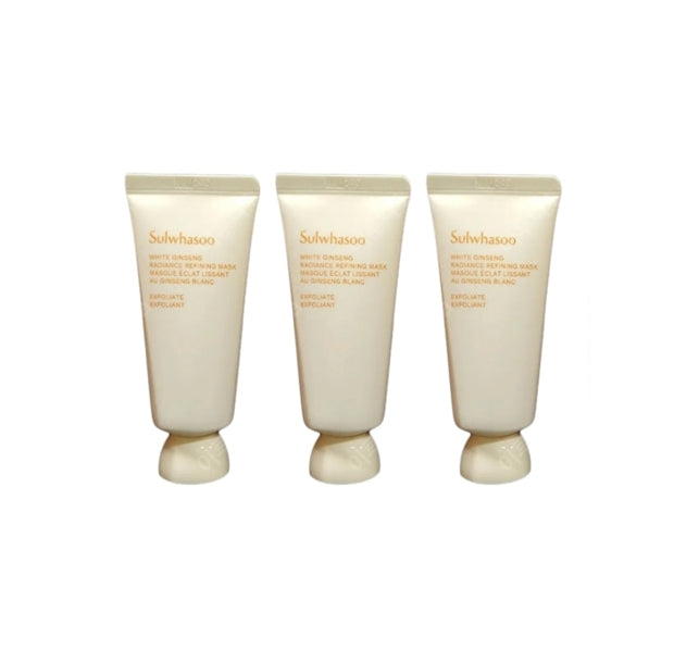 [Trial Kit] 3 x Sulwhasoo White Ginseng Radiance Refining Mask 35ml  from Korea