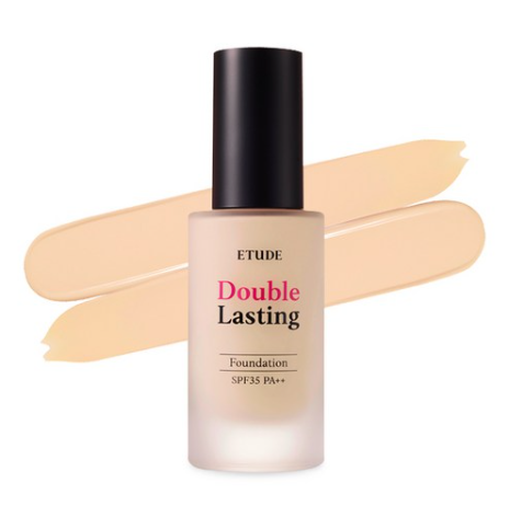 ETUDE Double Lasting Foundation, SPF35 PA++, 12 Colours from Korea