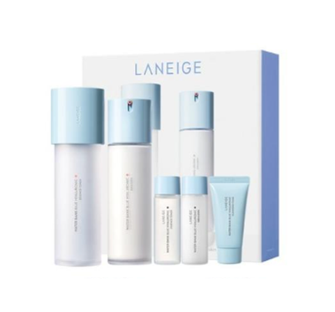 LANEIGE Water Bank Blue Hyaluronic 2 Step Essential Set for Combination to Oily Skin (5 Items)
