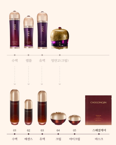 CHOGONGJIN Youngan Skincare Essential Special Set (7 Items) from Korea