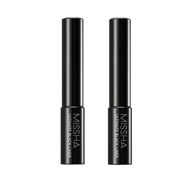 2 x MISSHA Ultimate Black Liner 4.7g from Korea
