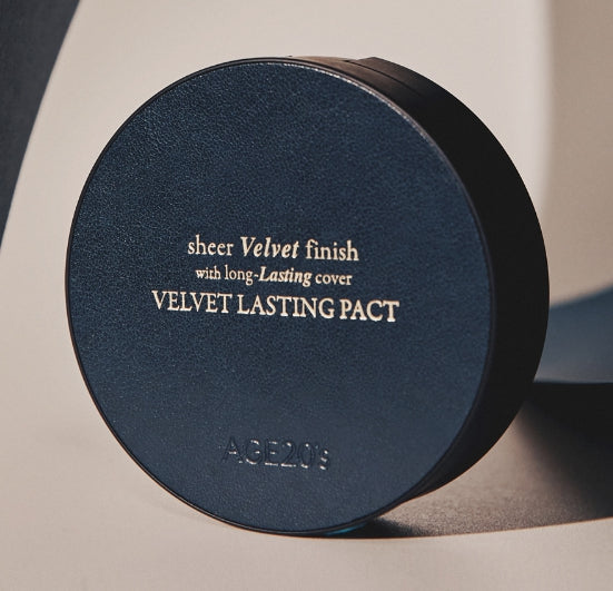 2 x AGE 20's Velvet Lasting Pact Pack (Main+Refill), 2 Colours, SPF50+ / PA++++ from Korea