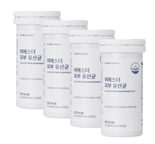 4 x ESTHER FORMULA Skin Probiotics, 30 Capsules (30-day supply) from Korea