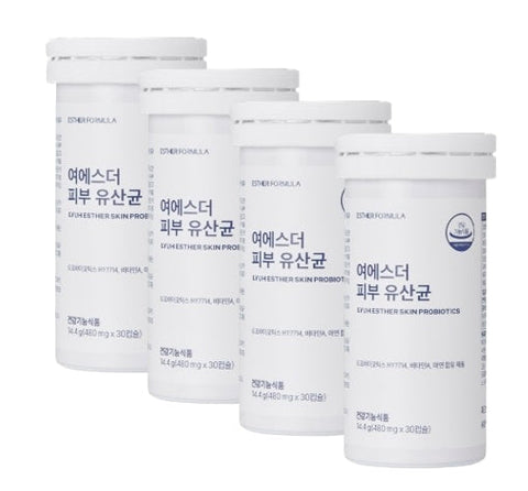 4 x ESTHER FORMULA Skin Probiotics, 30 Capsules (30-day supply) from Korea