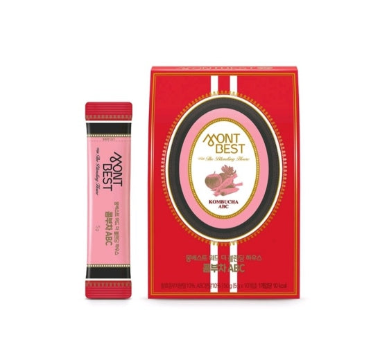 4 X MONTBEST With The Blending House Kombucha Variety Pack Type 1, 10 sticks from Korea_KT