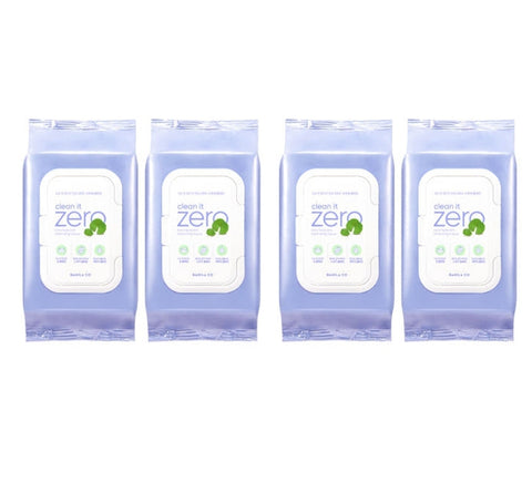 4 x BANILA CO Clean it Zero Cica Hyaluronic Cleansing Tissue (80 sheets) from Korea