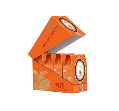 4 X MONTBEST With The Blending House Grapefruit Green Tea, 10 sticks from Korea_KT