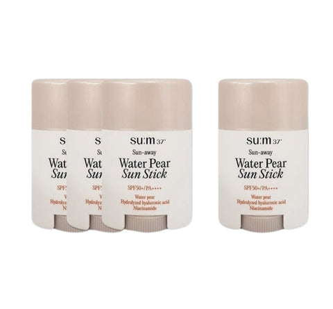 4 x Su:m37 Sun-away Water Pear Sun Stick July 2025 Set from Korea
