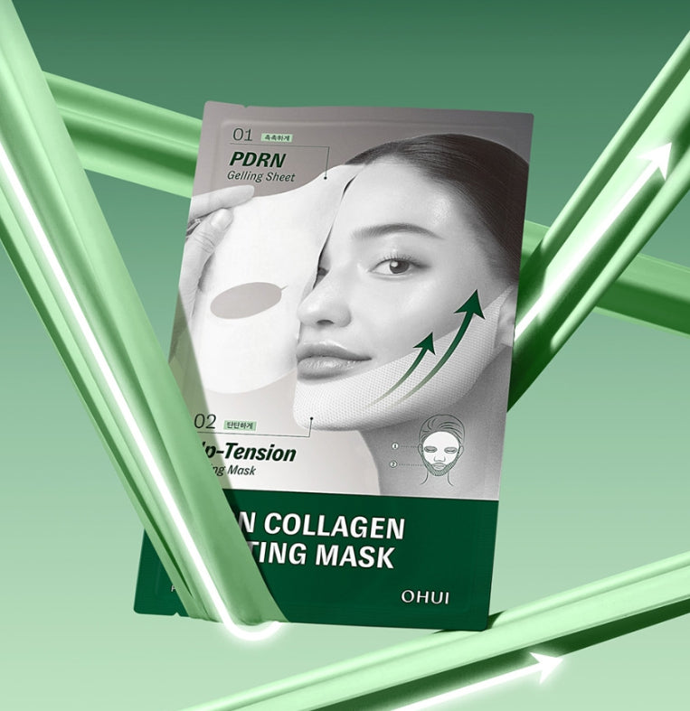 OHUI Prime Advancer PDRN Collagen Gel Lifting Mask – 4 Sheets from Korea by O HUI