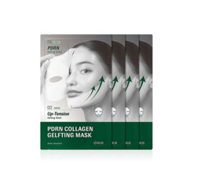 OHUI Prime Advancer PDRN Collagen Gel Lifting Mask – 4 Sheets from Korea