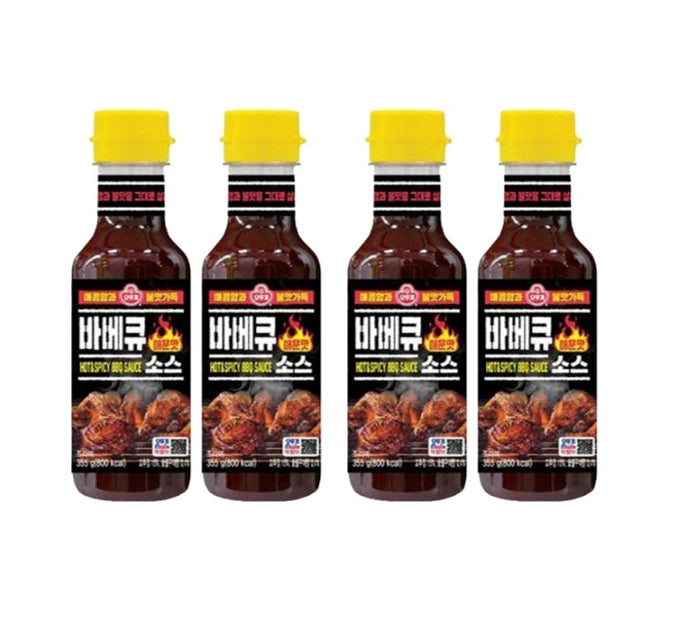 4 x OTOKI Spicy Barbecue Sauce 355g Korean-Style BBQ Marinade from Korea