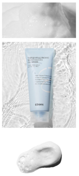 COSRX Triple Hyaluronic Moisturizing Cleanser 150ml from Korea by COSRX