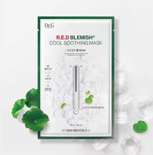 Dr.G Red Blemish Cool Soothing Mask 1 Pack (10ea) from Korea