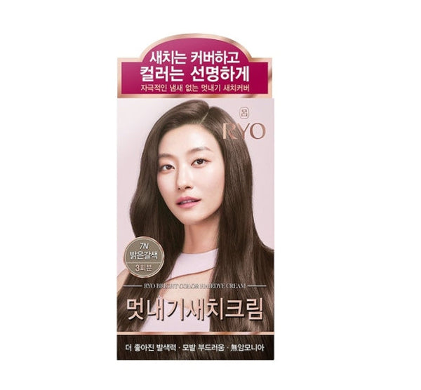 3 x Ryo Uahche Bright Color Hair Dye Cream 120g, 6 Colours from Korea