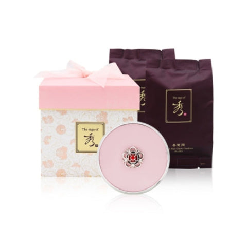 The Saga of Soo Sunhyeyun Ja Dan Sun Glow Cushion Pack(Main 15g+Refill 15g+Refill 15g) #21 #23 Jan. 2024 from Korea