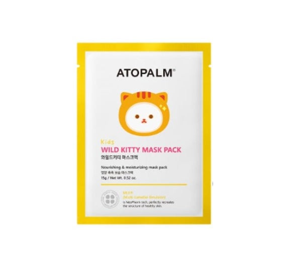 5 x ATOPALM Kids Wild Kitty Mask Pack 15g from Korea