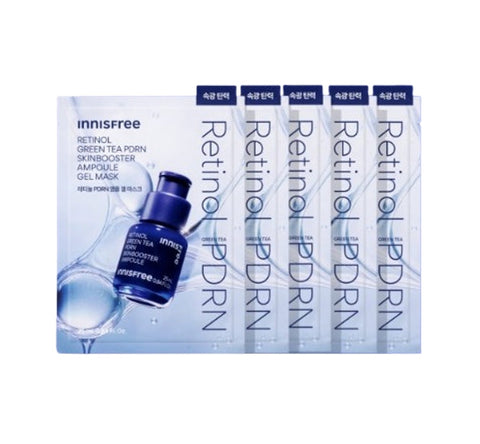 5 x innisfree Retinol Green Tea PDRN Skin booster Gel Mask 25ml from Korea, 5 x innisfree Retinol Green Tea PDRN Skin booster Gel Mask 25ml from Korea_1
