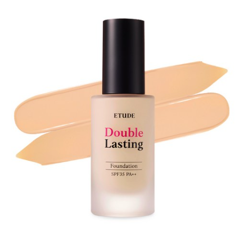 ETUDE Double Lasting Foundation, SPF35 PA++, 12 Colours from Korea