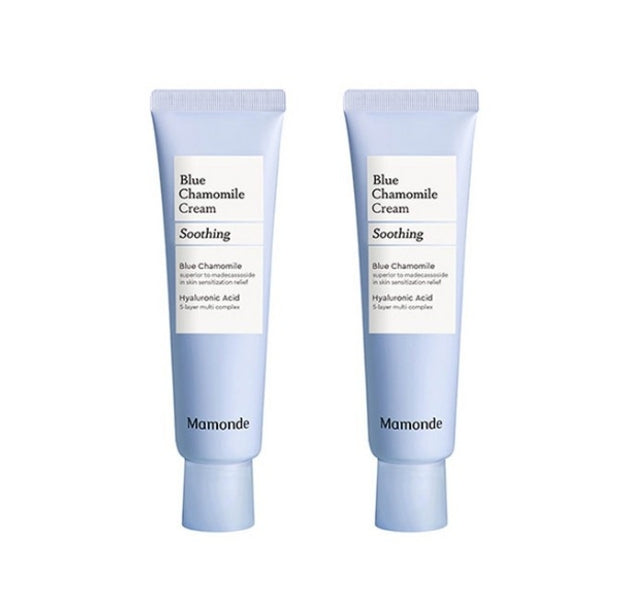 2 x Mamonde Blue Chamomile Cream 60ml from Korea