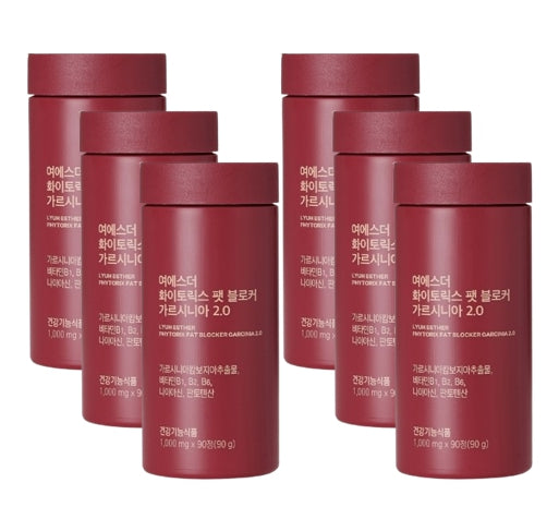 6 x ESTHER FORMULA Phytorix Fat Blocker Garcinia 2.0, 90 Tablets from Korea