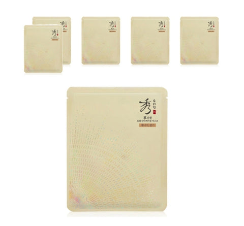 6 x Sooryehan Ginseng Total Anti-Aging Mask from Korea