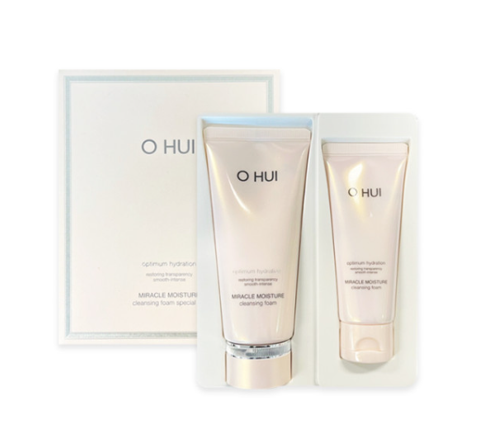 O HUI Miracle Moisture Cleansing Foam Set (2 Items) June 2025 from Korea
