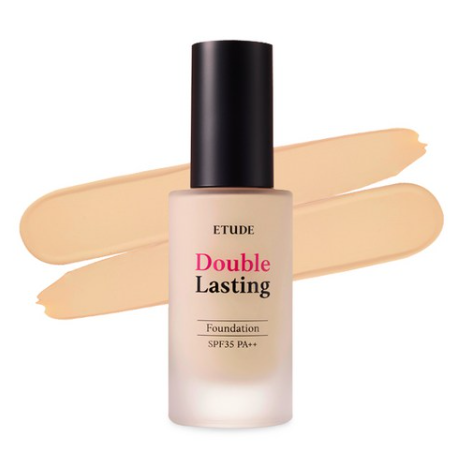 ETUDE Double Lasting Foundation, SPF35 PA++, 12 Colours from Korea