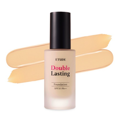 ETUDE Double Lasting Foundation, SPF35 PA++, 12 Colours from Korea