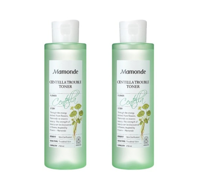 2 x Mamonde Centella Trouble Toner 250ml from Korea