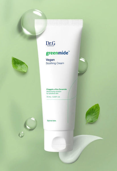 2 x Dr.G Greenmide Vegan Soothing Cream 70ml from Korea