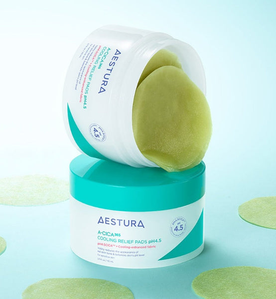 2 x AESTURA A-Cica 365 Cooling Relief Pads pH4.5, 60 Pads from Korea