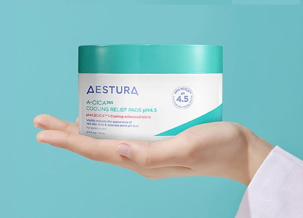 2 x AESTURA A-Cica 365 Cooling Relief Pads pH4.5, 60 Pads from Korea