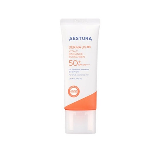 AESTURA Derma UV 365 Vita-C Radiance Sunscreen 40ml SPF 50+ PA++++ from Korea