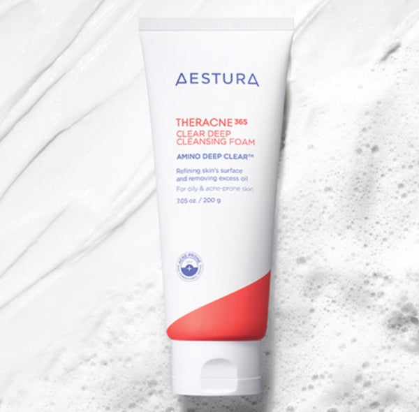 2 x AESTURA THERACNE 365 Clear Deep Cleansing Foam 200g from Korea