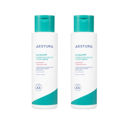2 x AESTURA A-Cica 365 Hydrating Relief Toner pH4.5 200ml from Korea